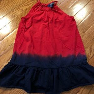 Red and blue Polo dress